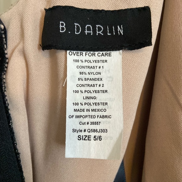 B. Darlin - Black Junior Formal Dress - Picture 3 of 3